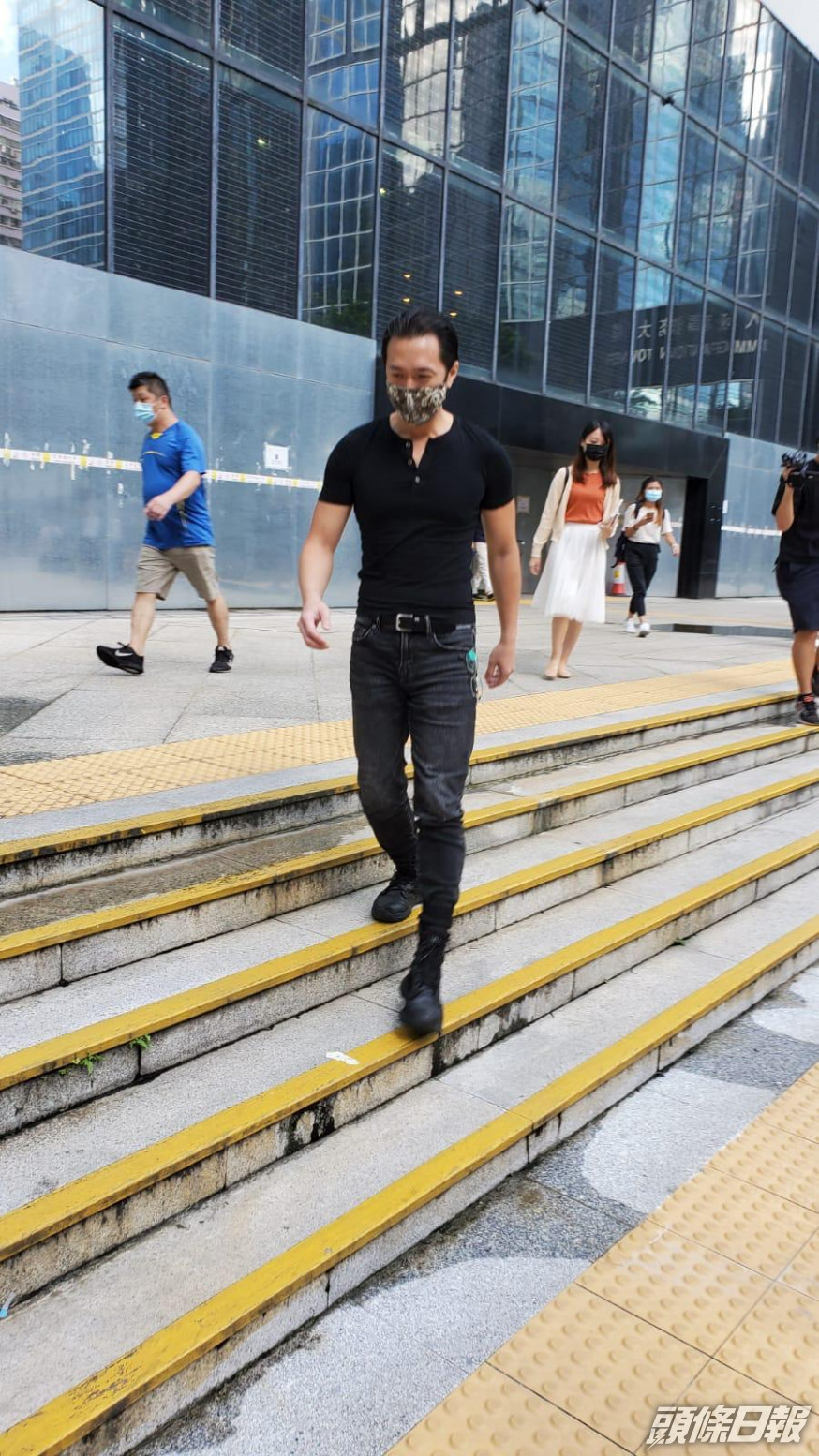 案發日替岑子杰「擋刀」的羅姓友人列席聆訊。蕭文軒攝