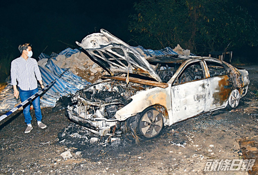 疑涉撞死人的房車被焚毀滅迹。