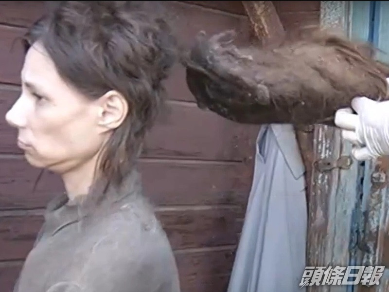 Bushueva14年來都沒有洗過澡。網圖