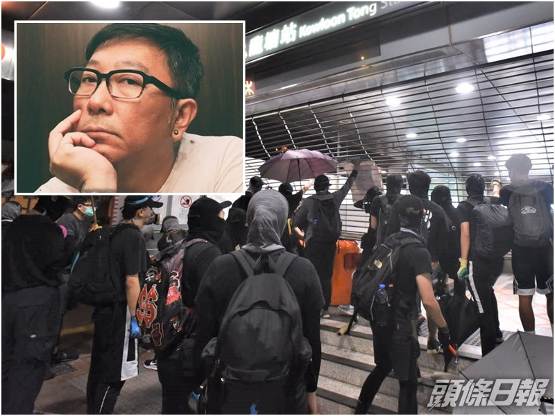 台灣記者鐘聖雄(小圖)承認協助香港示威者偷渡到台灣。網上圖片/資料圖片