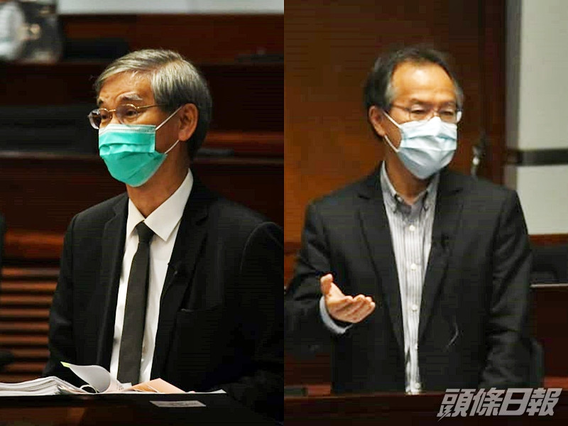 羅致光(左),張超雄(右)。