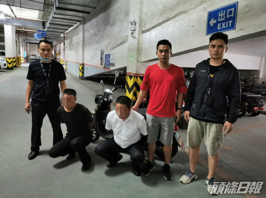楊某與友人一同落網。網圖