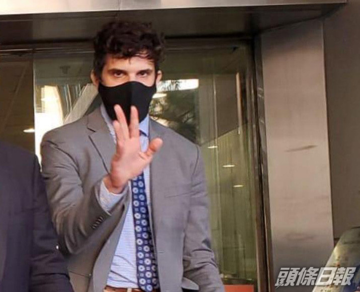 被告BICKETT, SAMUEL PHILLIP。 陳子豪攝