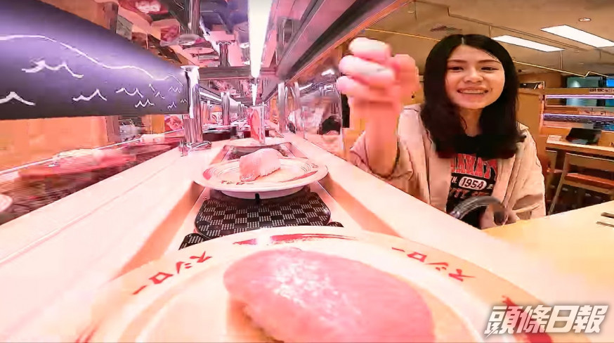 台灣連鎖店壽司郎的輸送帶上出現老鼠奔跑。壽司郎facebook截圖