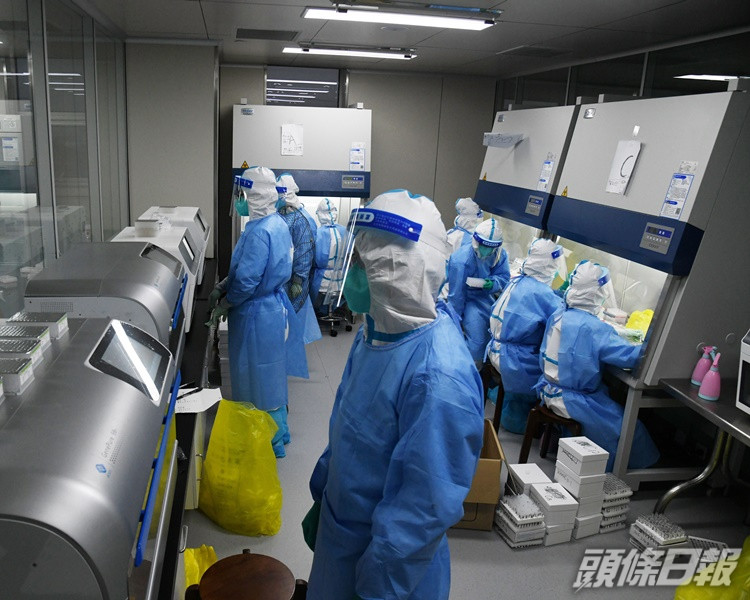 青島市近日加強對市民的核酸檢測。新華社