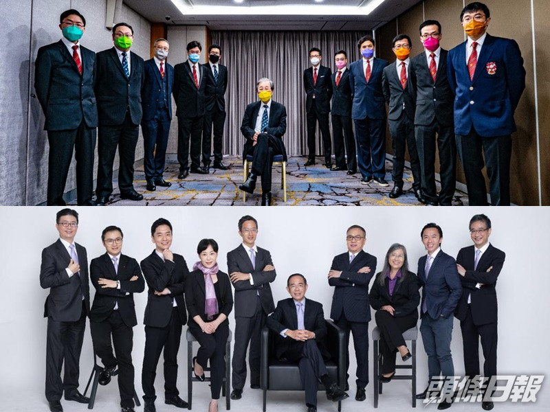 蔡堅團隊(上)以及何仲平團隊(下)。