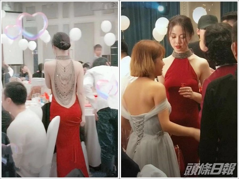 網民指新娘子顏值爆表。網圖