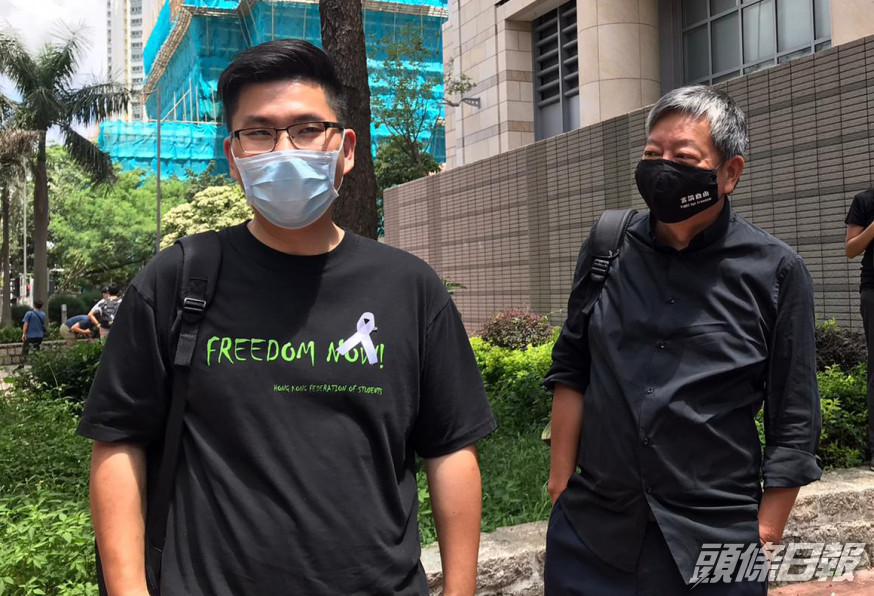 李卓人(右)批評今次是政治檢控。