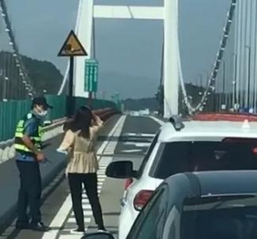 虎門大橋曾出現異常搖晃。 網圖