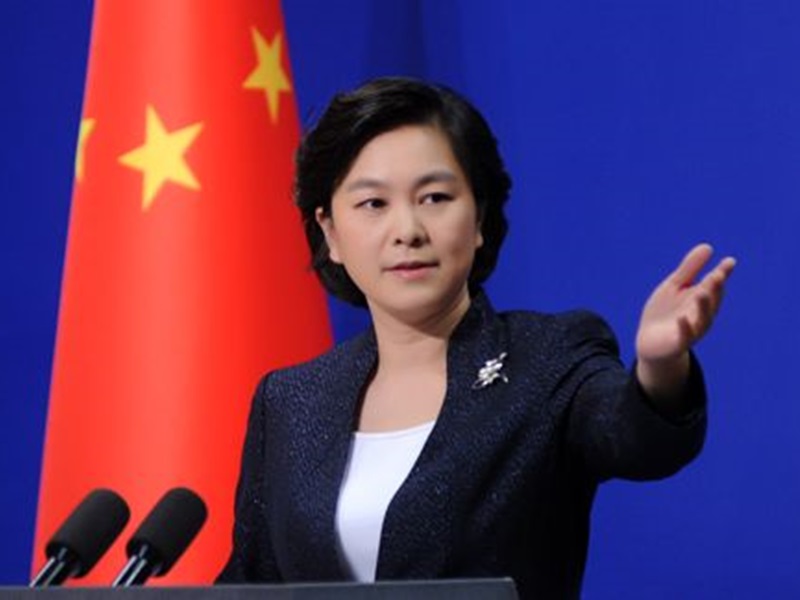 外交部發言人華春瑩。網圖