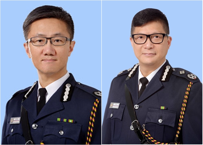 蕭澤頤(左)接替鄧炳強(右)。
