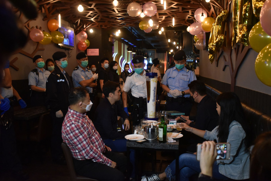 警方及食環署加強巡查。 資料圖片