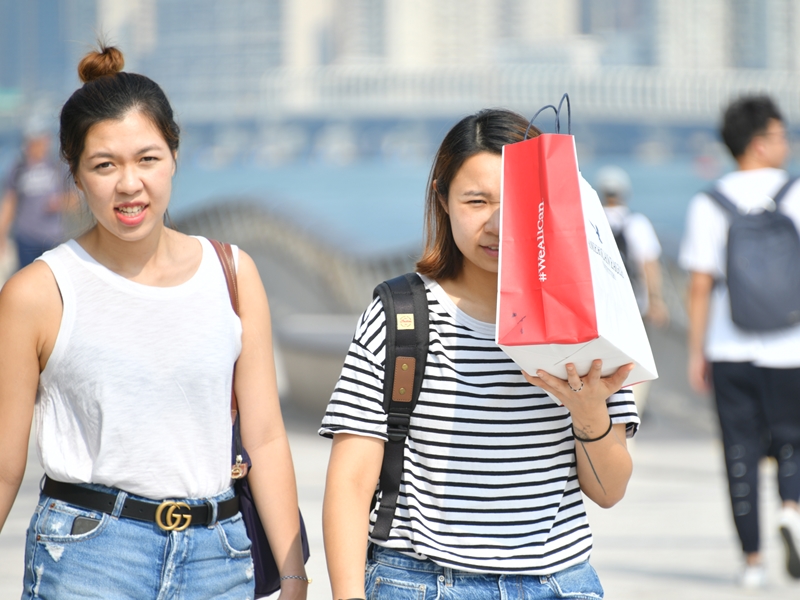 天文台預料本港地區今日天晴,日間乾燥。資料圖片