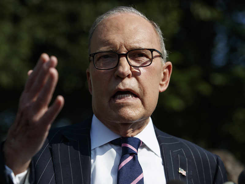 白宮經濟顧問柯德洛(Larry Kudlow)。AP資料圖片