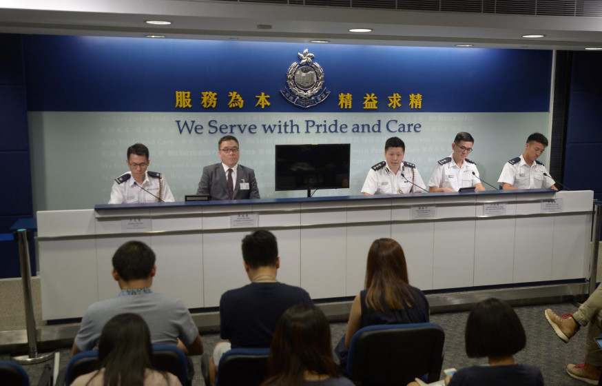 警方表示,在過往活動中,發現疑似假記者的四類人士。