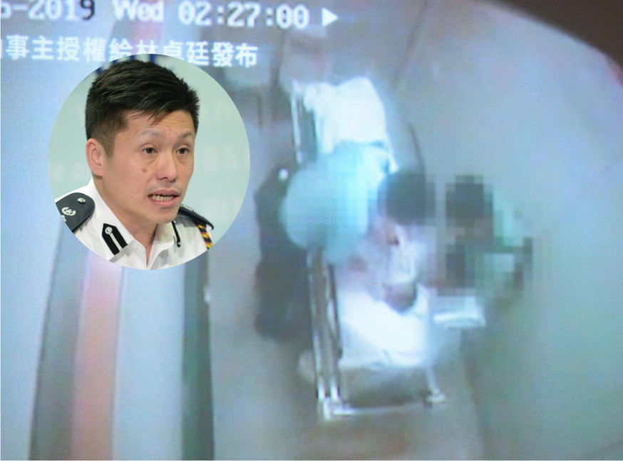 謝振中指,涉事的兩名警員會被停職。