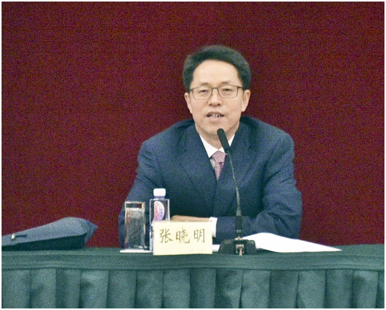 張曉明指香港尚未完成基本法第23條立法,也未設立相應執行機構。資料圖片
