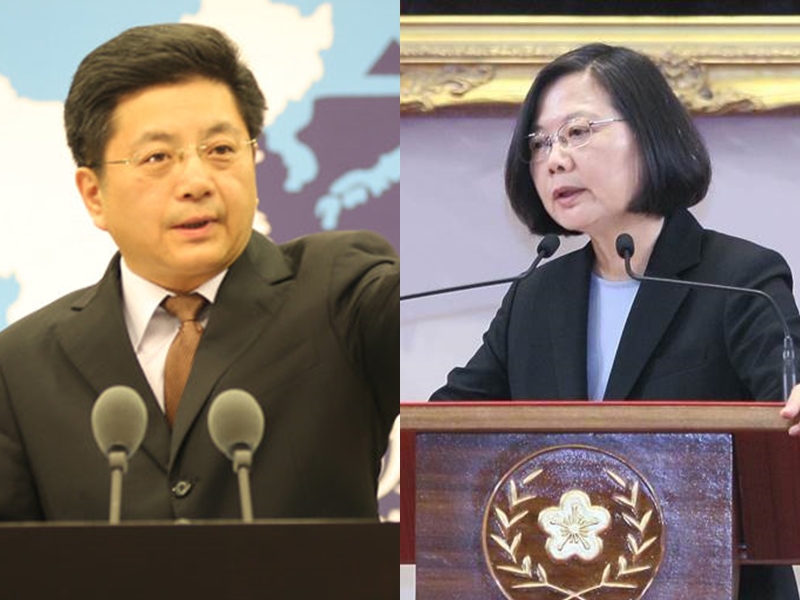 馬曉光批評蔡英文及民進黨當局為一黨、一己之私,企圖借外部勢力挑戰一個中國原則,嚴重破壞台海和平穩定,從中謀取政治利益。 網圖