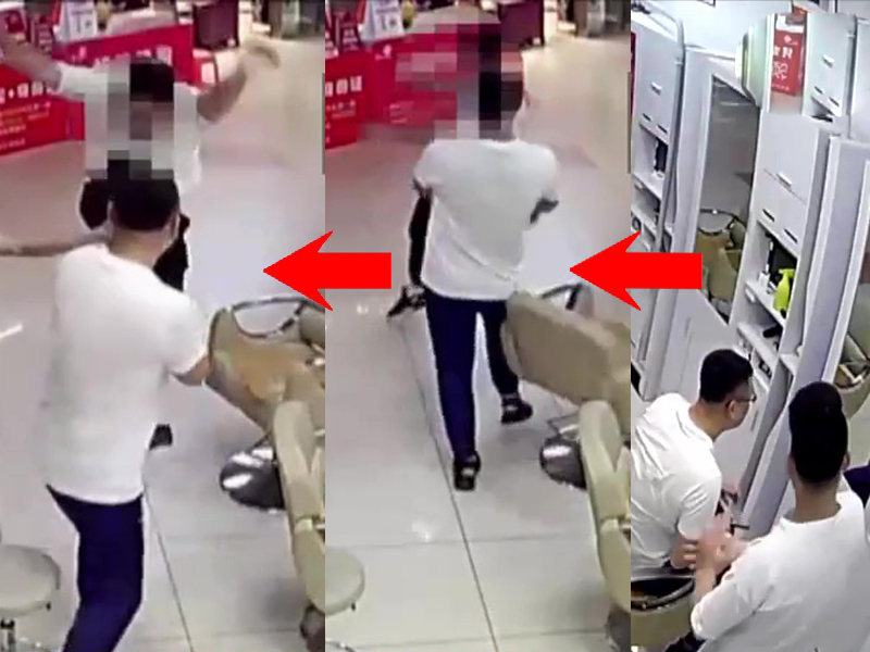 男顧客不滿意髮型,爆粗辱罵髮型師,Tony老師情緒失控起飛腳踢對方,被行拘4天。(網圖)