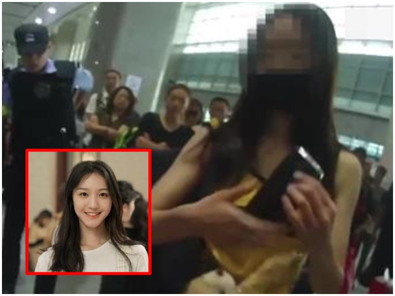 攜危險品進高鐵站被勸阻,女星發爛:我是個公眾人物你完了。網圖