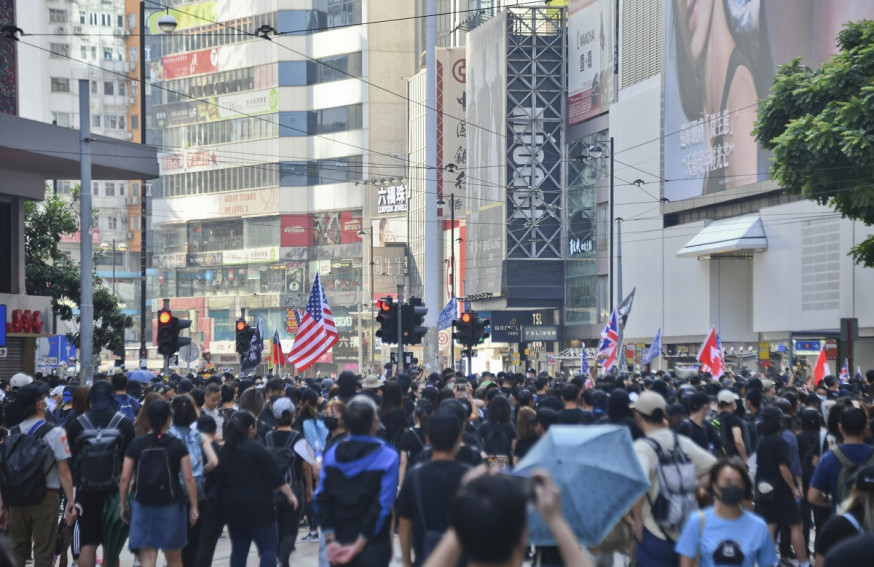 網民號召周日銅鑼灣遊行。資料圖片