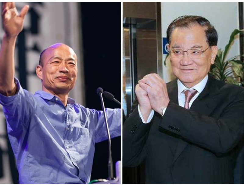 韓國瑜邀請連戰擔任競選總部全國後援總會長,也獲得連戰的同意。 網圖