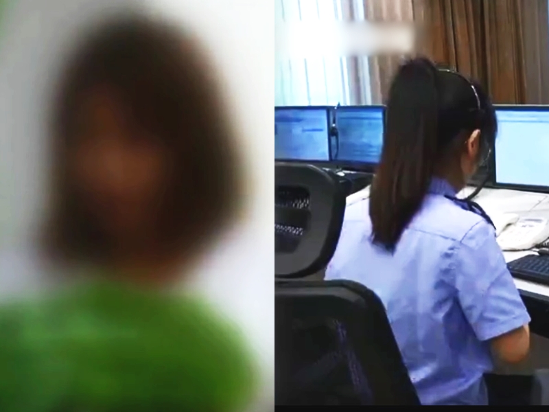 浙江台州警方日前接到一名女子電話稱要叫外賣,還要一雙筷子和一隻雞蛋。 影片截圖