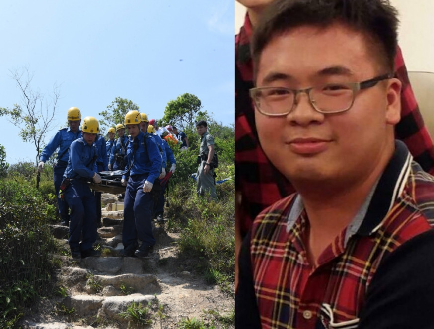 郭葦諾被發現伏屍山坡。資料圖片