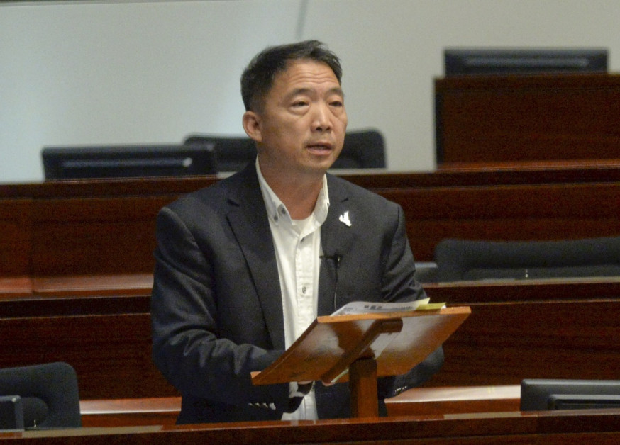 民主黨主席胡志偉堅持平反六四。資料圖片