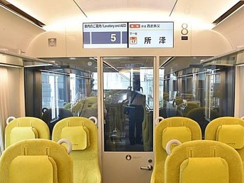 日本知名女建築師妹島和世,為西武鐵道設計了一款有如客廳的特急車廂。 網圖