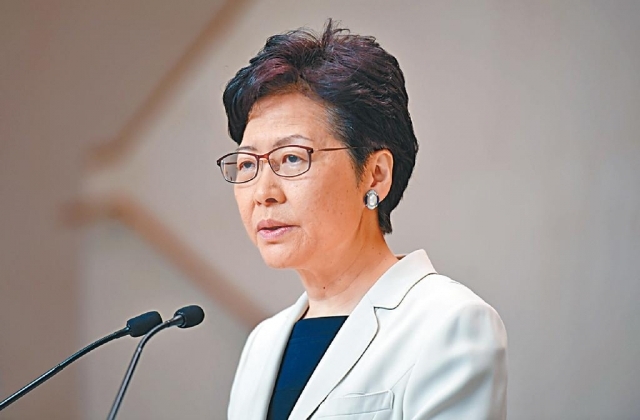 特首林鄭月娥將率領數名主要官員出席與市民對話,首場社區對話將於周四舉行。資料圖片