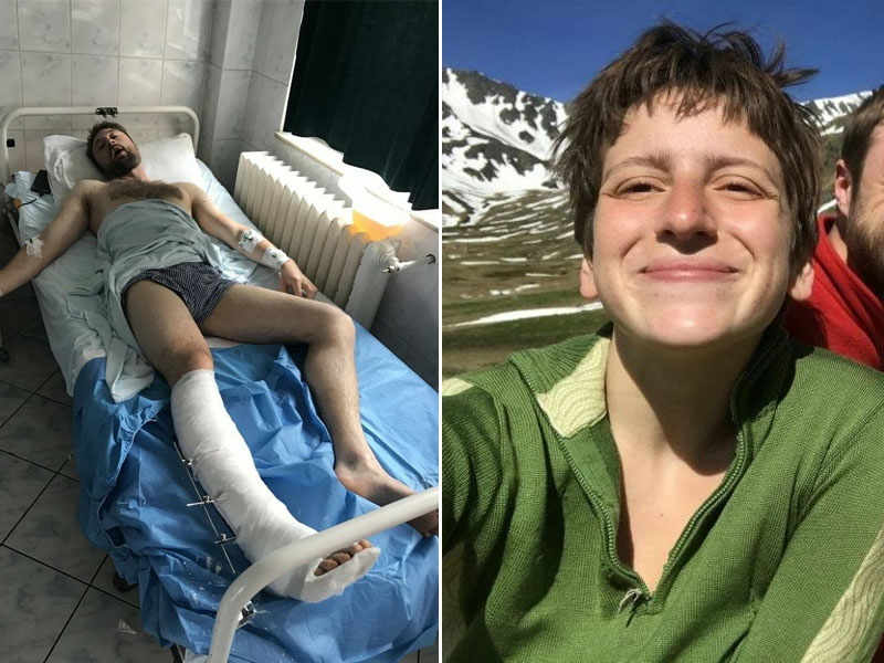 德國26歲男子鮑爾遇熊襲擊,幸女友一句話救他一命。(網圖)