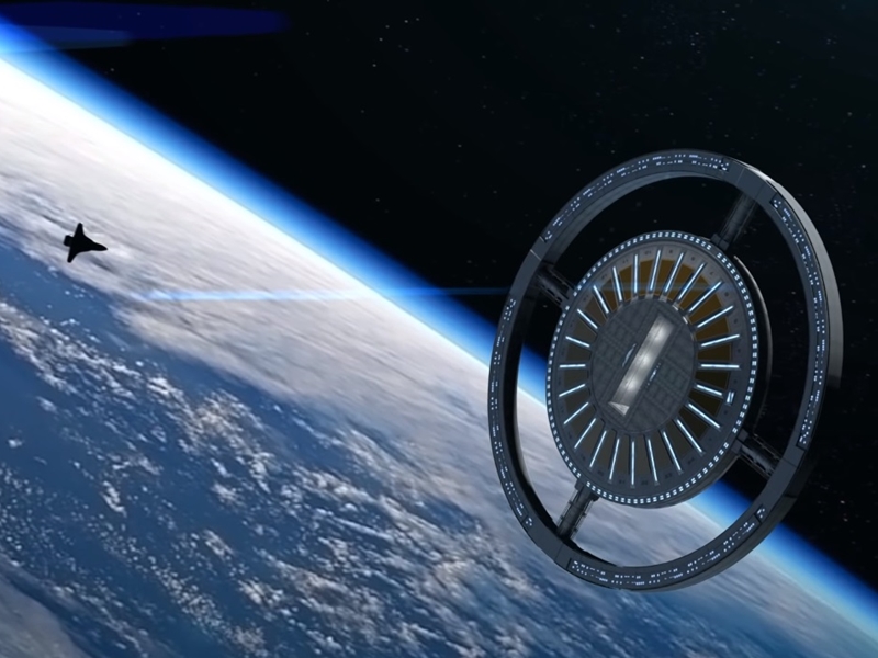 美國公司Gateway Foundation準備打造巨大的「太空酒店」。網圖