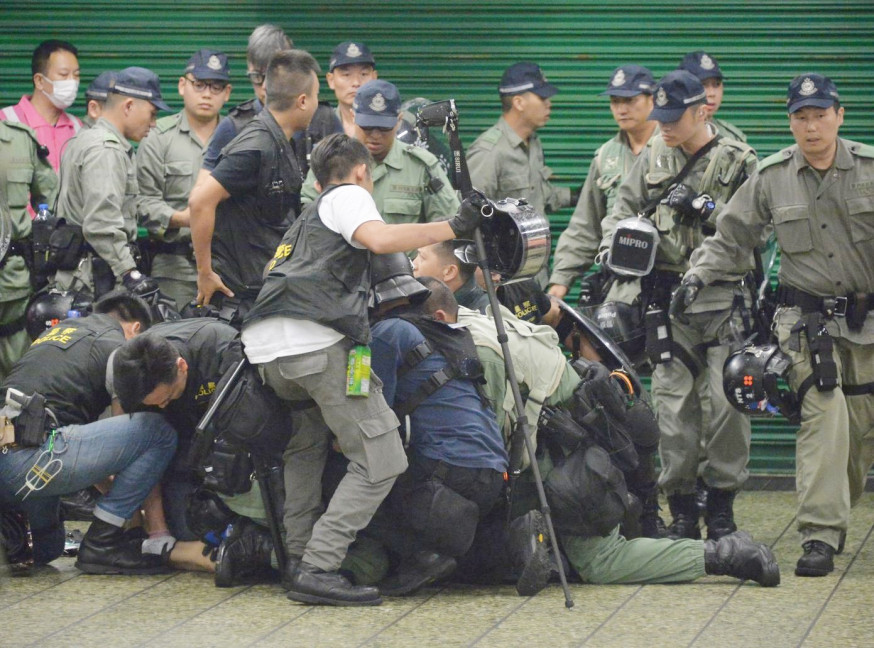 國際特赦組織的報告早前批評香港警察濫用暴力。資料圖片