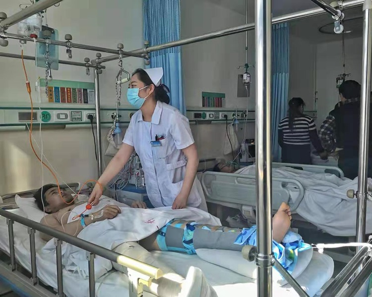 傷者正在醫院接受治療。網圖