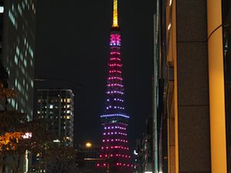 東京鐵塔「無限鑽石面紗」的令和新點燈。網圖