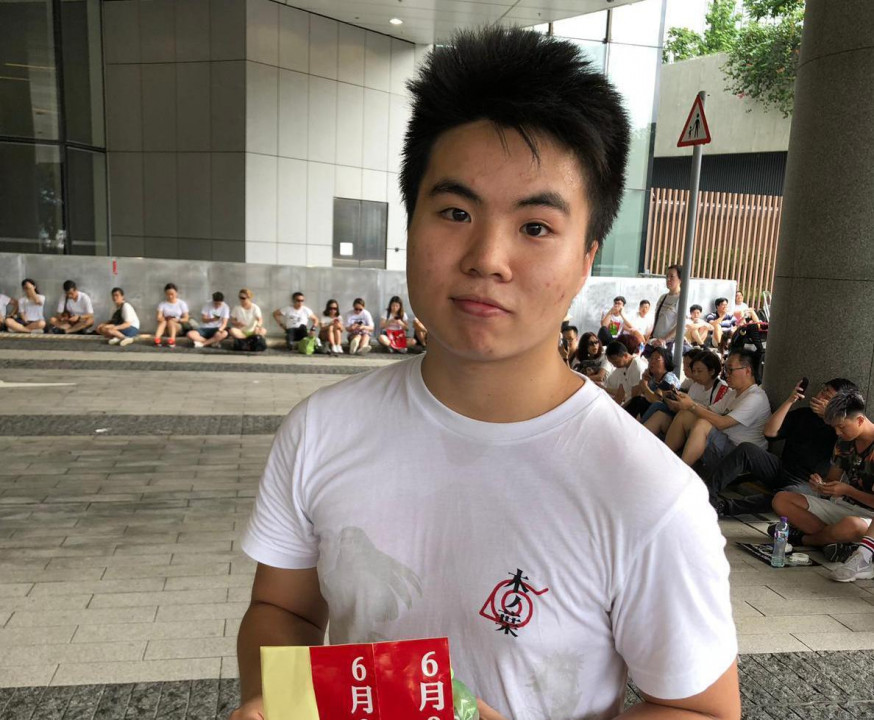 李同學認為修訂《逃犯條例》威脅到香港人的自身安全。