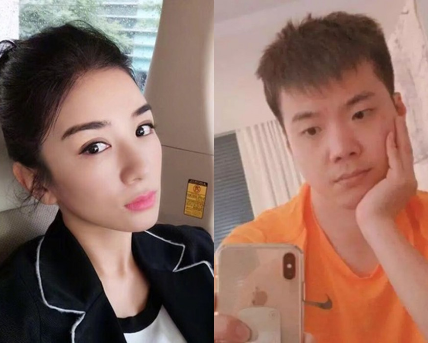 黃奕(左)前夫黃毅清(右)販毒罪成判囚15年。 微博圖