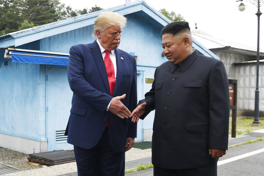 雖然特朗普和金正恩6月底見過一次面及握手,但之後又沒有下文。 AP
