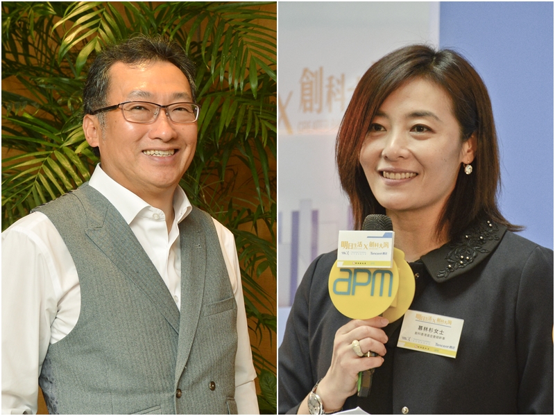 邵氏基金會主席陳偉文(左)、創科香港基金會總幹事慕林杉(右)。資料圖片