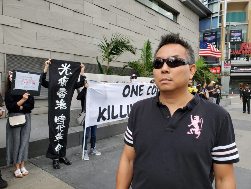 移民洛杉磯三十年從事市場推廣的羅先生指,「美國人追求民主自由,百分百好理解香港人」。