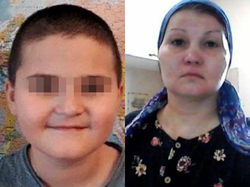 9歲的大衛嘴巴被異物完全塞住,致缺氧窒息身亡;其母事發後逃到鄰國白俄羅斯。網圖