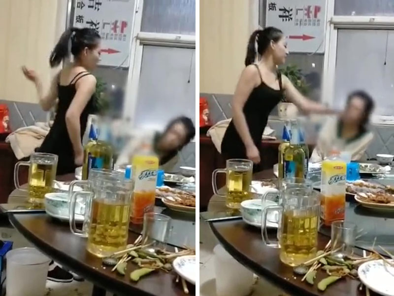 河北唐山一名19歲女孩掌摑15歲女孩50把,在網上引起關注,打人者已自首。(網圖)