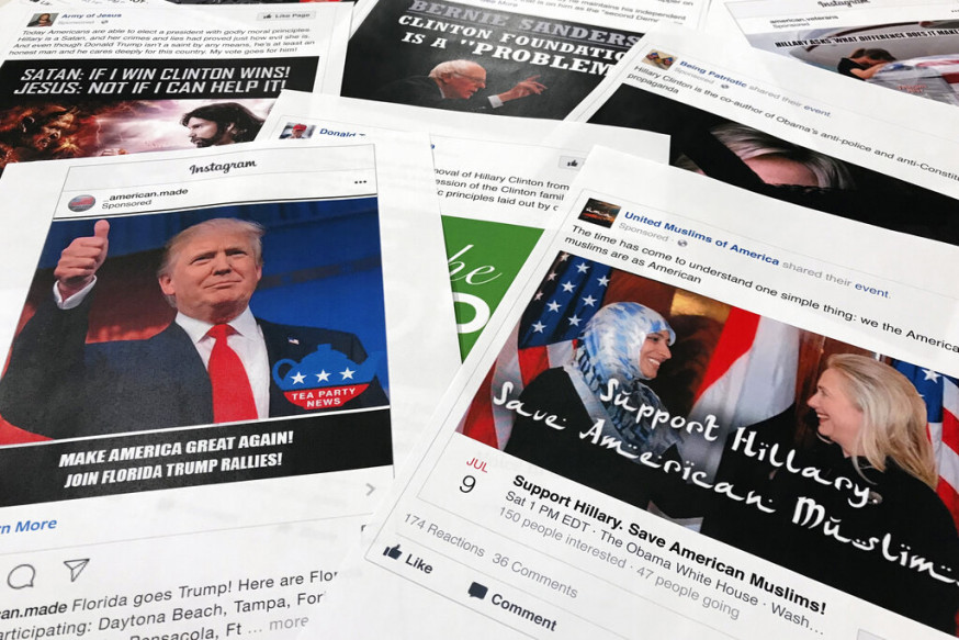 facebook及旗下Instagram揭發一個來自俄羅斯及3個來自伊朗、懷疑企圖干預美國明年大選。AP