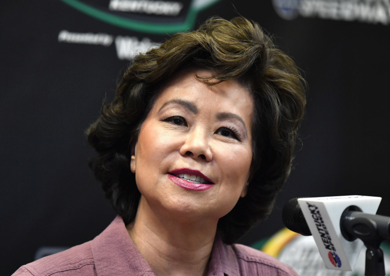 美國眾議院監督暨改革委員會對運輸部長趙小蘭展開調查。AP資料圖片