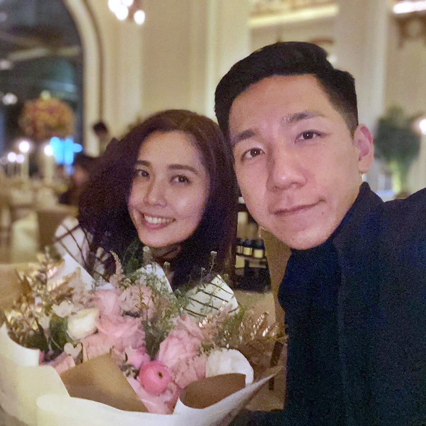 柳俊江今年情人節在社交平台分享與妻子合照。柳俊江IG
