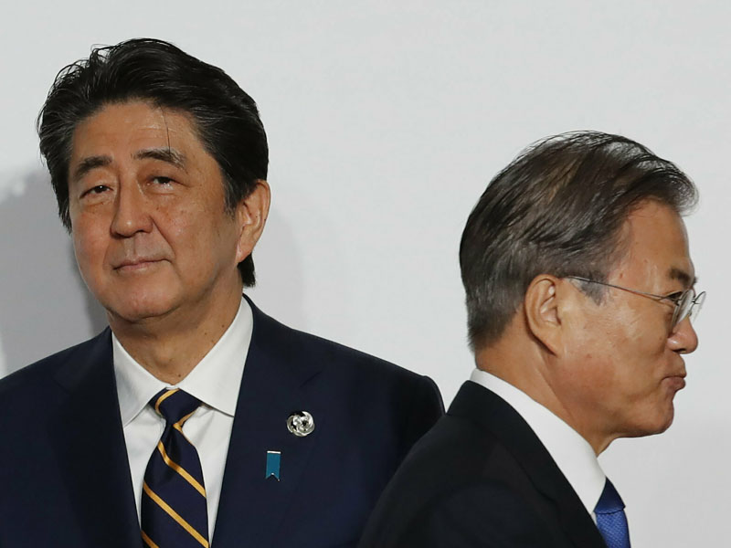 安倍晉三指南韓不再續簽《韓日軍事情報保護協定》損害互信。AP資料圖片