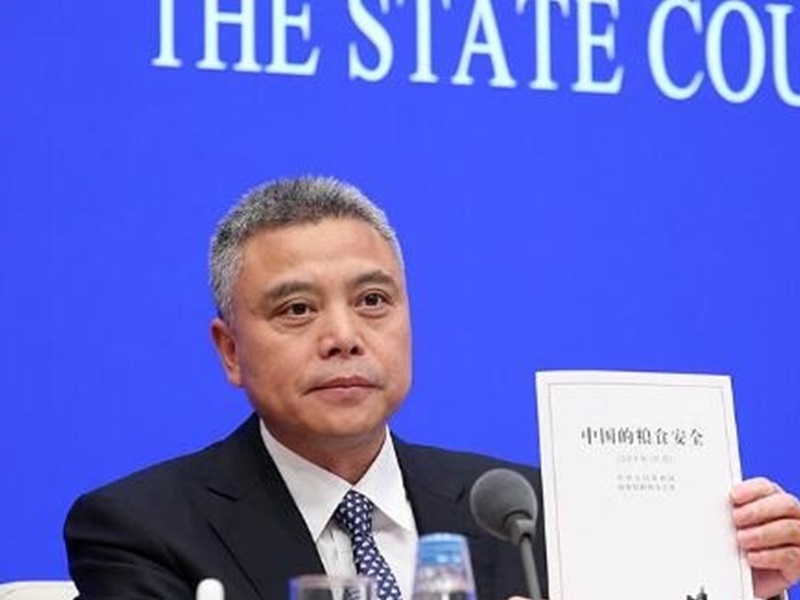 中國糧食安全白皮書:已實現穀物供應基本自給自足。網圖