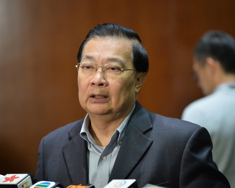 譚耀宗相信港區國安法不需太長時間便能通過。 資料圖片