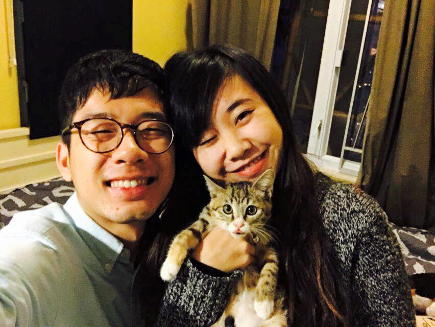 羅冠聰(左)與袁嘉蔚(右)結束5年感情。袁嘉蔚Facebook圖片